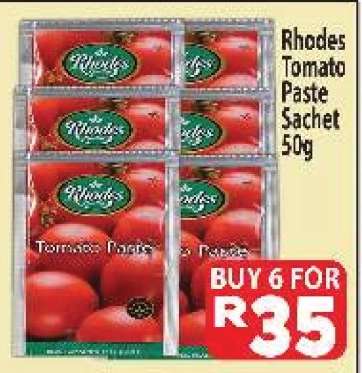 RHODES Tomato Paste Sachet