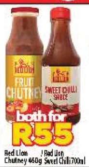 Red Lion Chutney 460g / Red Lion Sweet Chili 700ml
