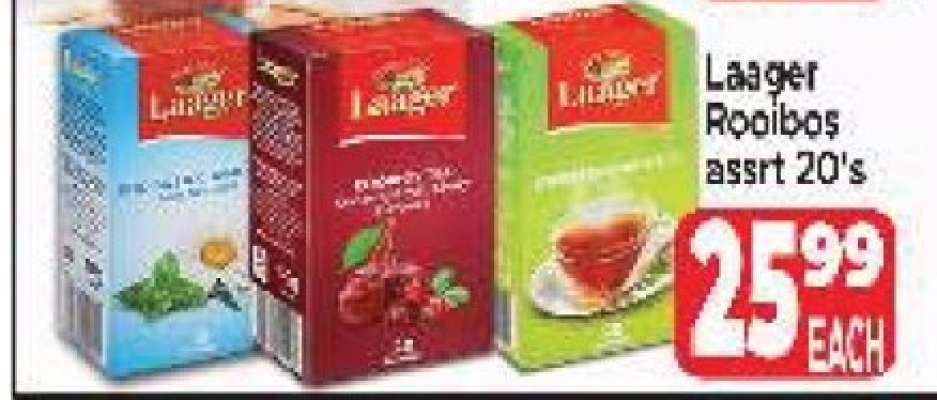 Laager Rooibos assrt 20's