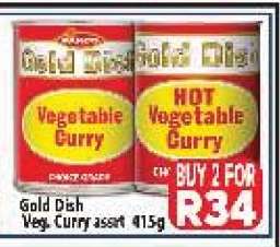 Gold Dish Veg. Curry assort 415g