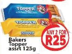 Bakers Topper assrt 125g