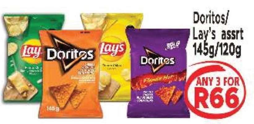 Doritos/Lay's assrt 145g/120g