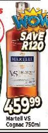 Martell VS Cognac 750ml