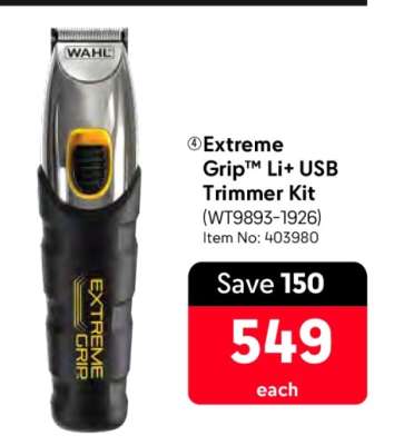 Extreme Grip™ Li+ USB Trimmer Kit
