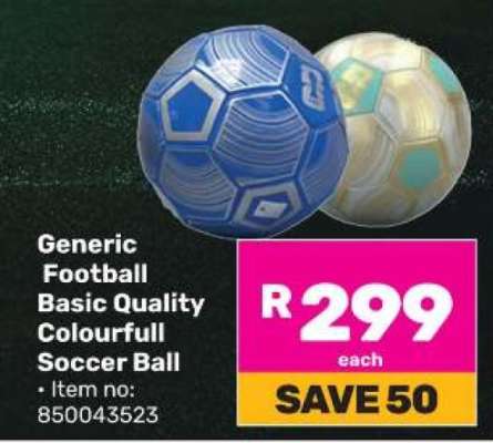 Generic Football Basic Quality Colourfull Soccer Ball
