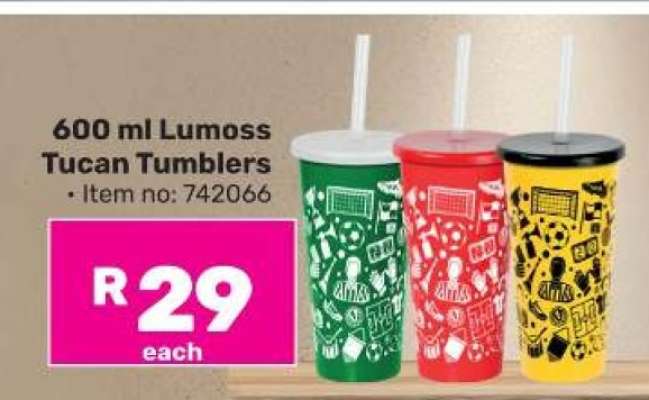 600 ml Lumoss Tucan Tumblers