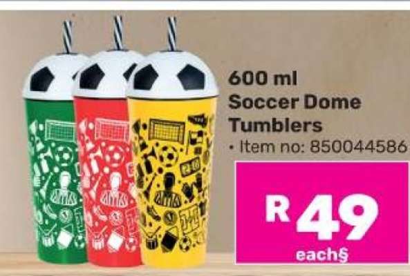 Soccer Dome Tumblers