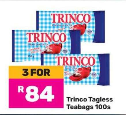 Trinco Tagless Teabags 100s