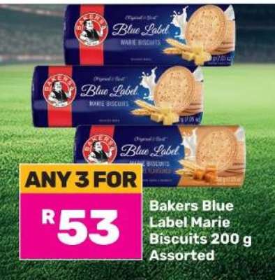 Bakers Blue Label Marie Biscuits 200 g Assorted