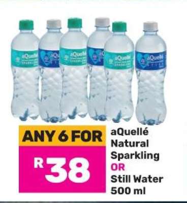 aQuellé Natural Sparkling OR Still Water