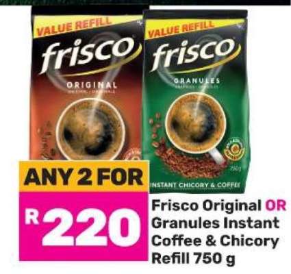 Frisco Original OR Granules Instant Coffee & Chicory Refill 750 g