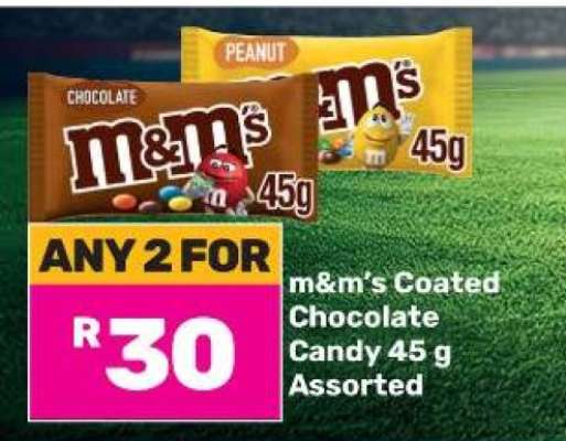 m&m's Coated Chocolate Candy 45 g Assorted