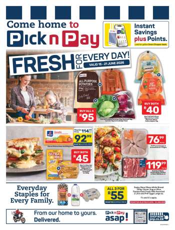 Pick n Pay catalogue  - 15/06/2026 - 21/06/2026.