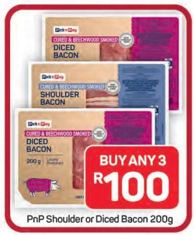 PnP Shoulder or Diced Bacon 200g