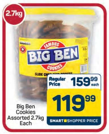 Big Ben Cookies Assorted 2.7kg