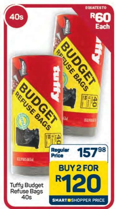 Tuffy Budget Refuse Bags 40s