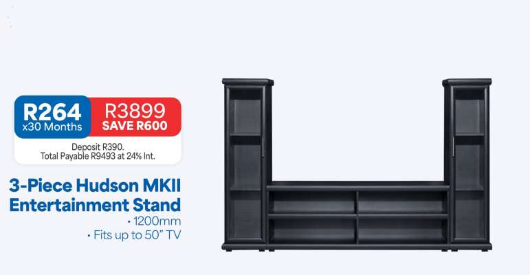3-Piece Hudson MKII Entertainment Stand