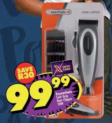 Essentials Soft Grip Hair Clipper 10W