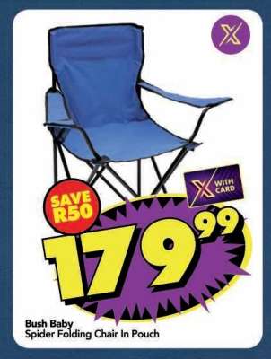 Bush Baby Spider Folding Chair In Pouch