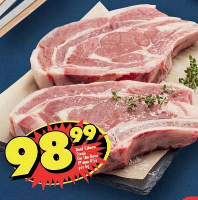 Beef Ribeye Steak On The Bone (Prime Rib) per kg