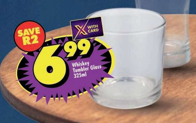 Whiskey Tumbler Glass 325ml