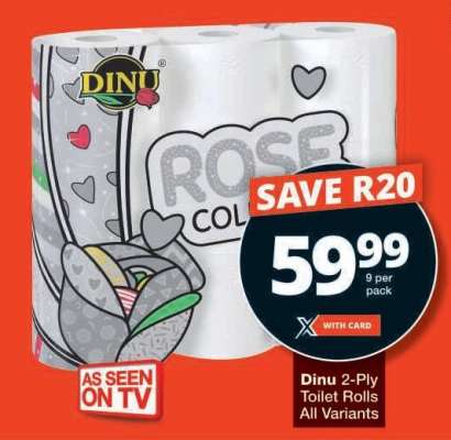 Dinu 2-Ply Toilet Rolls