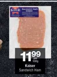 Kaiser Sandwich Ham