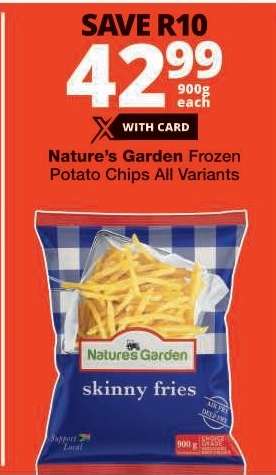 Nature’s Garden Frozen Potato Chips All Variants