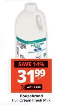 Housebrand Full Cream Fresh Milk