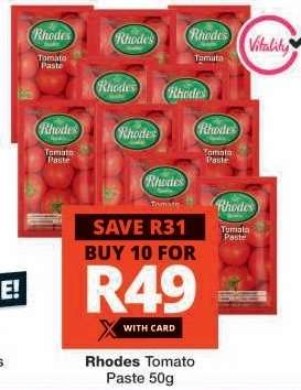 Rhodes Tomato Paste 50g