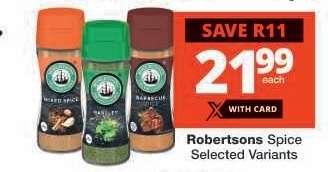 ROBERTSONS SPICE