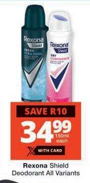 Rexona Shield Deodorant All Variants