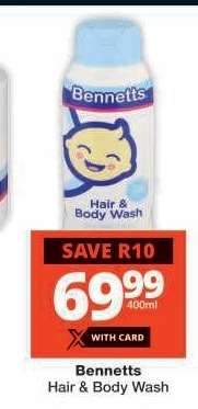 Bennetts Hair & Body Wash