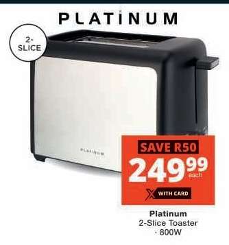 Platinum 2-Slice Toaster