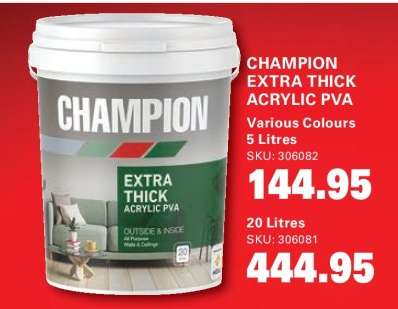CHAMPION EXTRA THICK ACRYLIC PVA