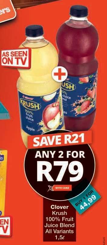 Clover Krush 100 Fruit Juice Blend