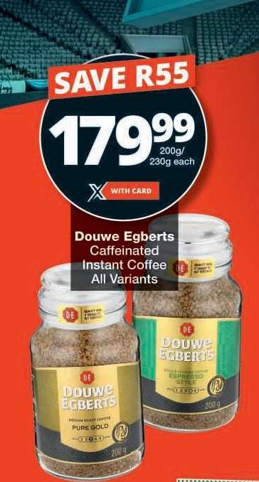 Douwe Egberts Caffeinated Instant Coffee