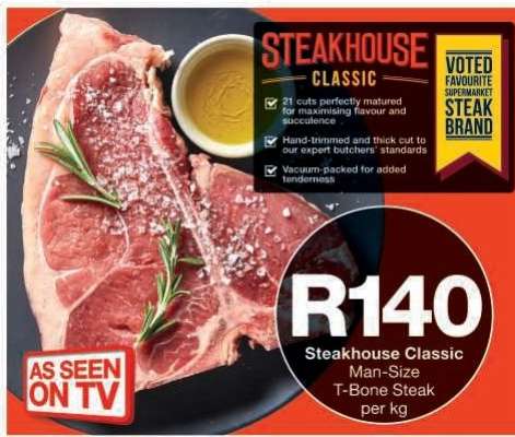 Steakhouse Classic Man-Size T-Bone Steak