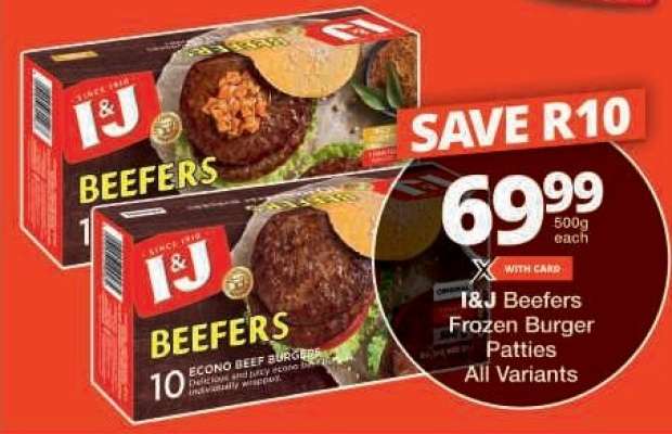 I&J Beefers Frozen Burger Patties