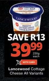 Lancewood Cottage Cheese All Variants