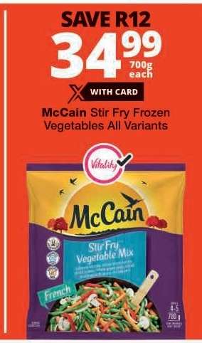 McCain Stir Fry Frozen Vegetables