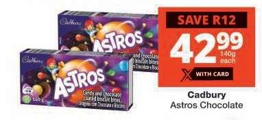 Cadbury Astros Chocolate
