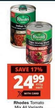 Rhodes Tomato Mix All Variants