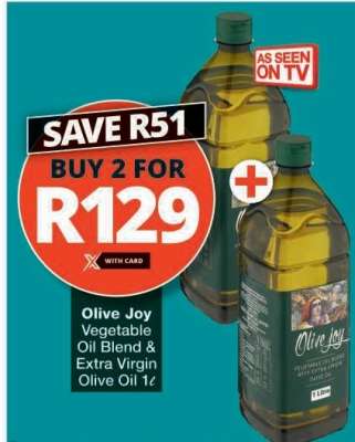 Olive Joy Vegetable Oil Blend & Extra Virgin Olive Oil 1ℓ