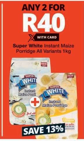 SUPER WHITE INSTANT MAIZE PORRIDGE