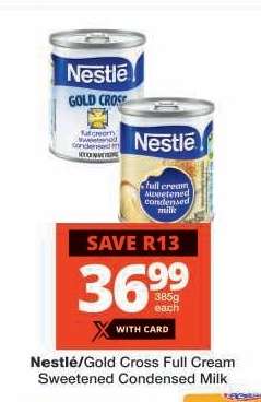 Nestlé/Gold Cross Full Cream Sweetened Condensed Milk