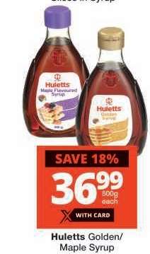 HULETTS GOLDEN/MAPLE SYRUP