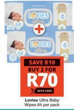 Lovies Ultra Baby Wipes