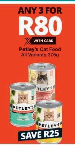 Petley's Cat Food
