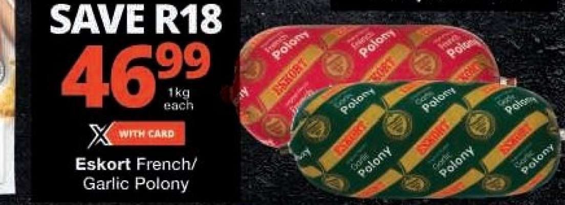 Eskort French/Garlic Polony